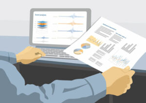 Displacement and response spectra is further analysed, creating reports and information.